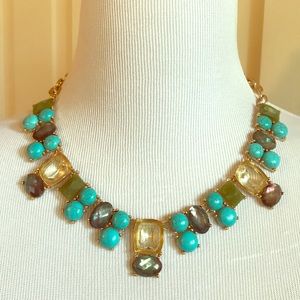 Chico’s Teal Stone Bib Statement Necklace
